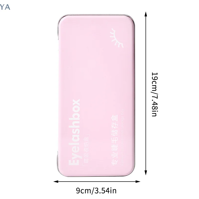 Scatola porta ciglia finte magnetica vuota con 6 dischetti, custodia da viaggio per ciglia finte, contenitore porta ciglia