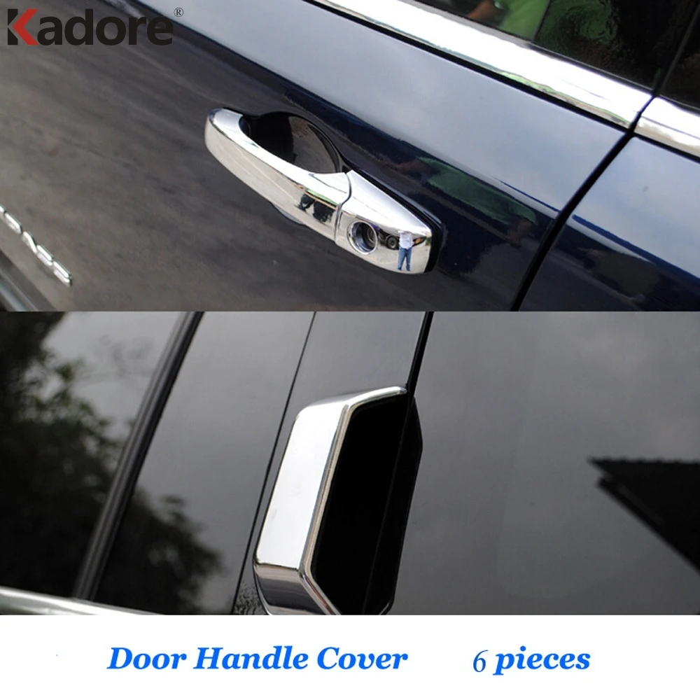 

For Jeep Compass 2011 2012 2013 2014 2015 Chrome Side Door Handle Cover Trim Car Exterior Handles Catch Overlay Accessories