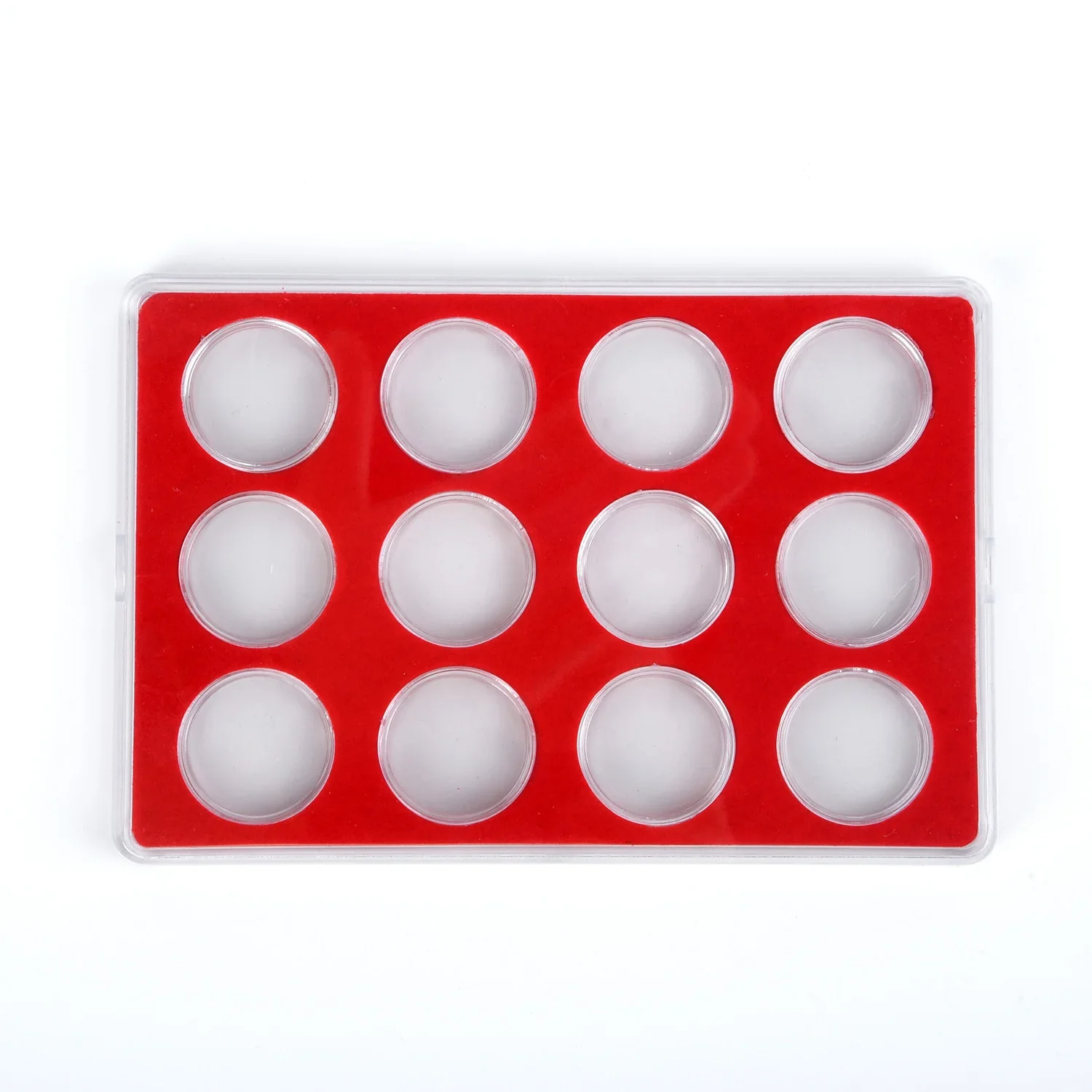 Caja de colección de monedas, contenedor organizador, cápsula redonda, Protector de álbum de dinero, almacenamiento, protección conmemorativa