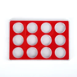 Caja de colección de monedas, contenedor organizador, cápsula redonda, Protector de álbum de dinero, almacenamiento, protección conmemorativa cuadrada