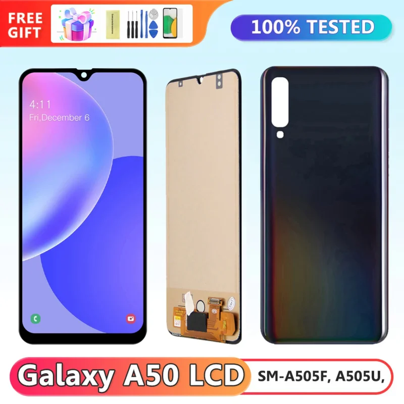 

6.4'' A50 Display Replacement, for Samsung Galaxy A50 A505 A505F Lcd Display