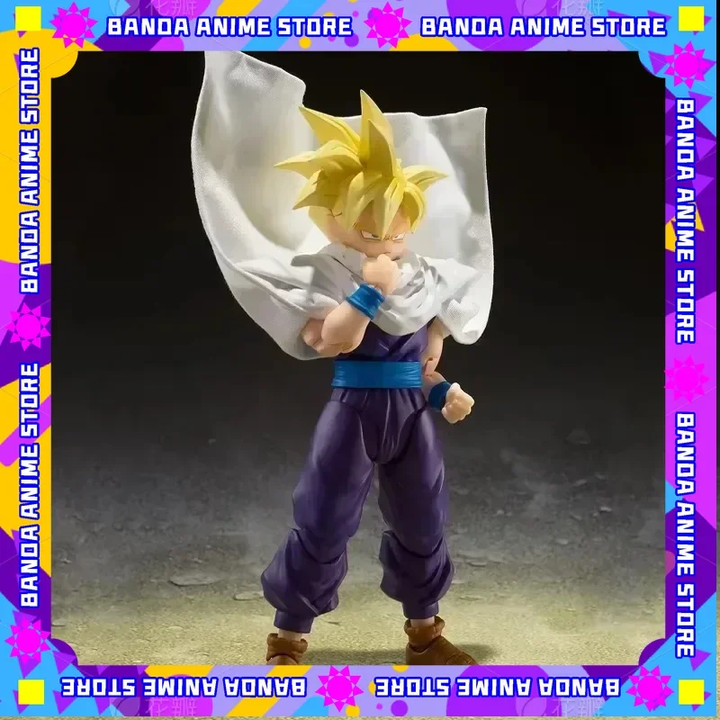 

В наличии Dragon Ball, оригинальная фигурка Bandai S.H.Figuarts Super Saiyan Son Gohan, коллекционная статуэтка, орнамент