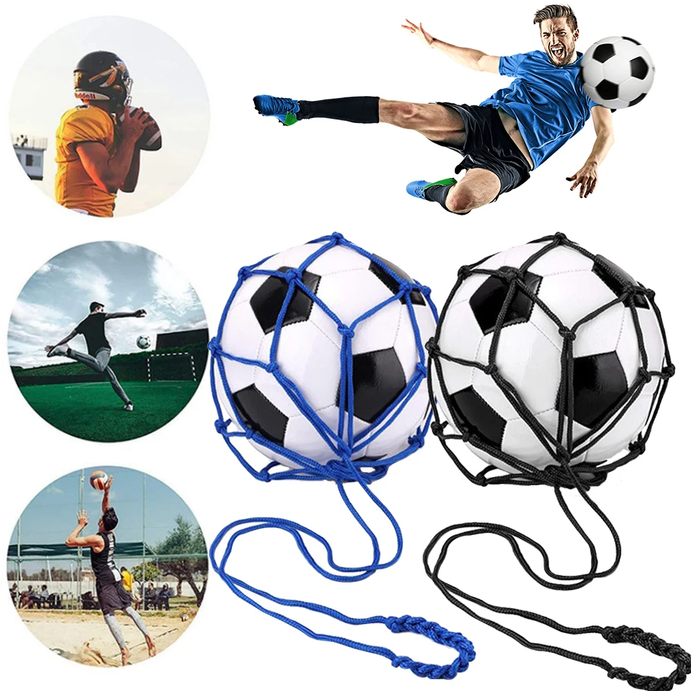 Football Kick Trainer Soccer Ball Net Kicker Fits Ball Size 3 4 5 Football Kick Throw Solo Practice Training Aid Training Equipm