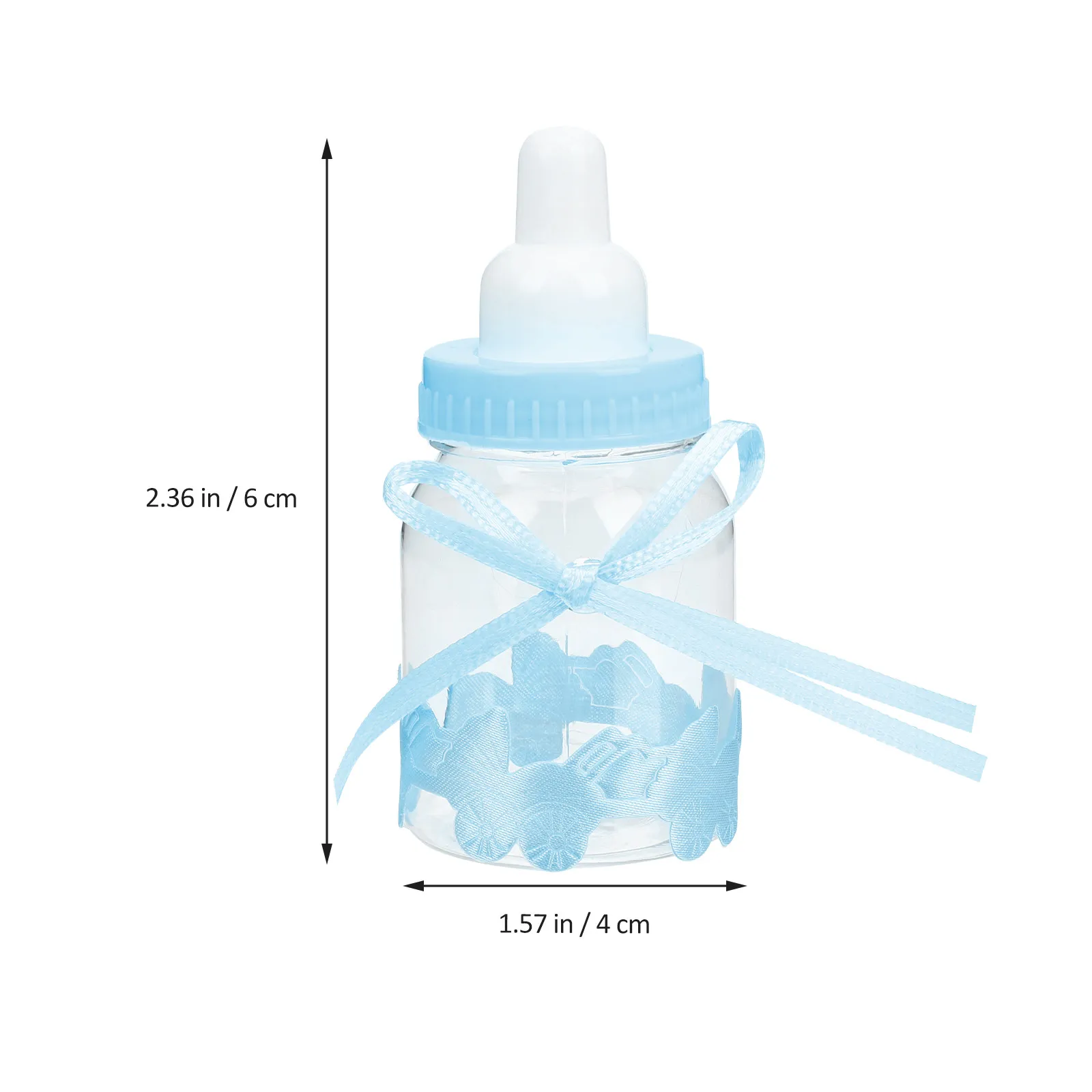 24Pcs Milk Bottle Candy Boxes Shower Party Favor Holders Small Candy Gift Containers Decorative Treat Boxes for Baptism