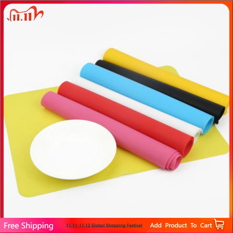 

40*30*0.055CM Silicone Baking Mat Non Stick Pan Liner Placemat Table Protector Kitchen Pastry Liner Baking Bakeware Mat