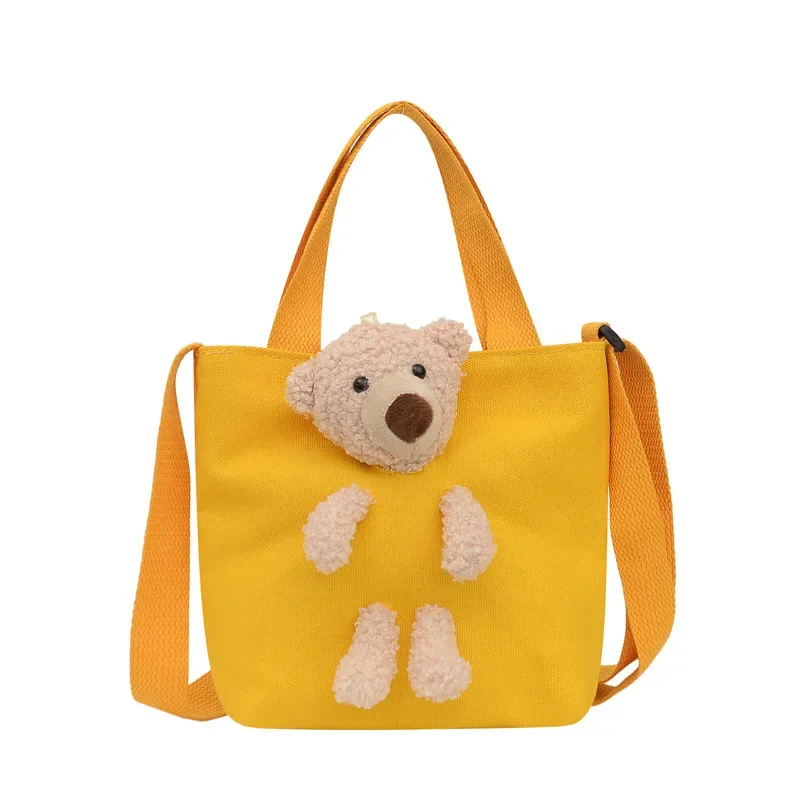 Female Girls Bear Shoulder Messenger Crossbody Bag New Fashion Small Trend Purse Mini Handbag