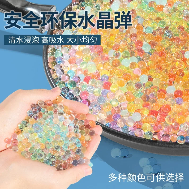 Jhot 100000 7-8mm blaster arma munição para pistola glock armas de brinquedo contas de bola de água ak47 explosão m416