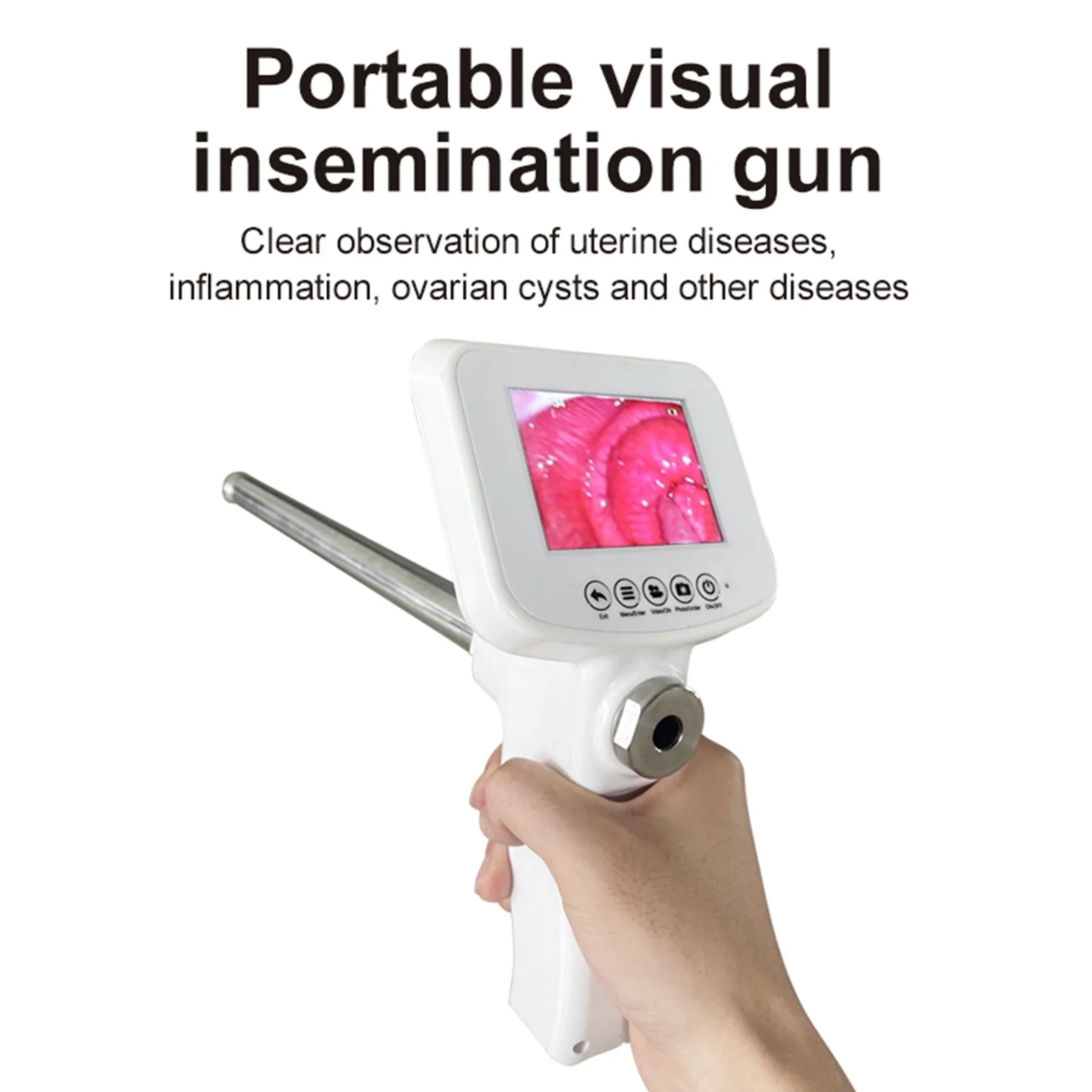 البقرة البصرية مزرعة المنظار الحيوانات المنوية AI بندقية التلقيح الاصطناعي خنزير الأغنام جهاز تربية البيطرية عدة البقرة مزرعة الماشية أداة #3