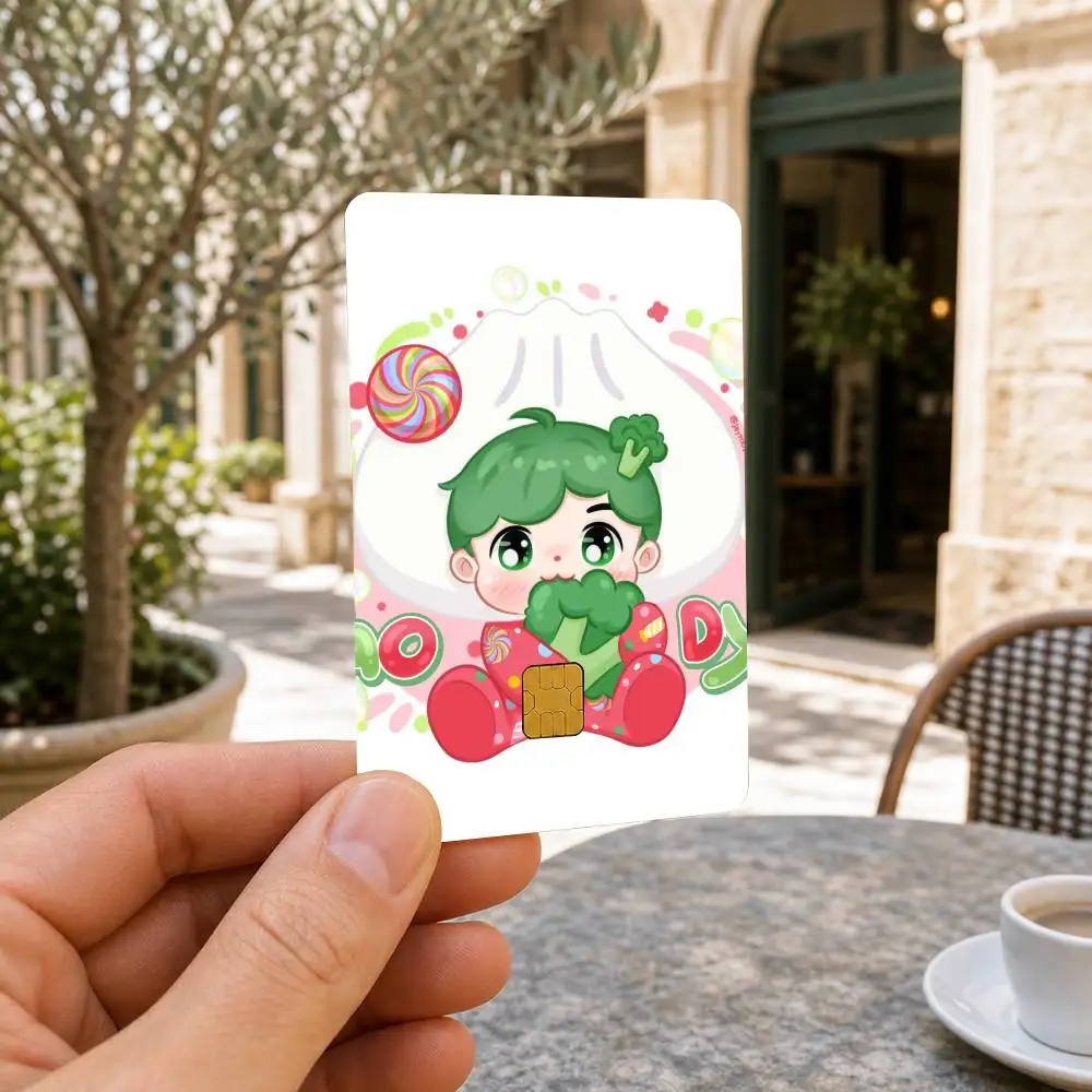 Adorable Mascot G-GMMTV  HD Waterproof Card Skins Protective Stickers for Credit Bank Game Cards