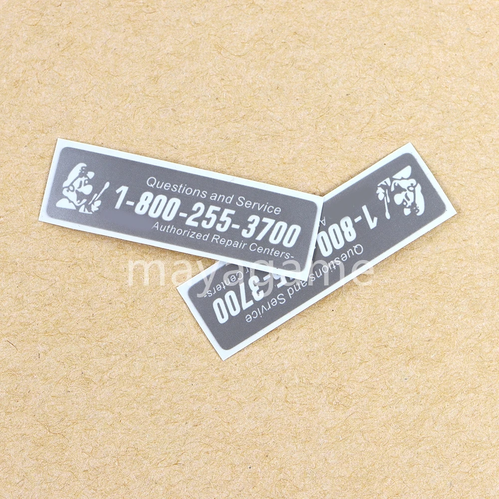 10pcs Replacement Lables Stickers For Gameboy For GBA GBC GBP GBA SP Console Battery Cover Sticker