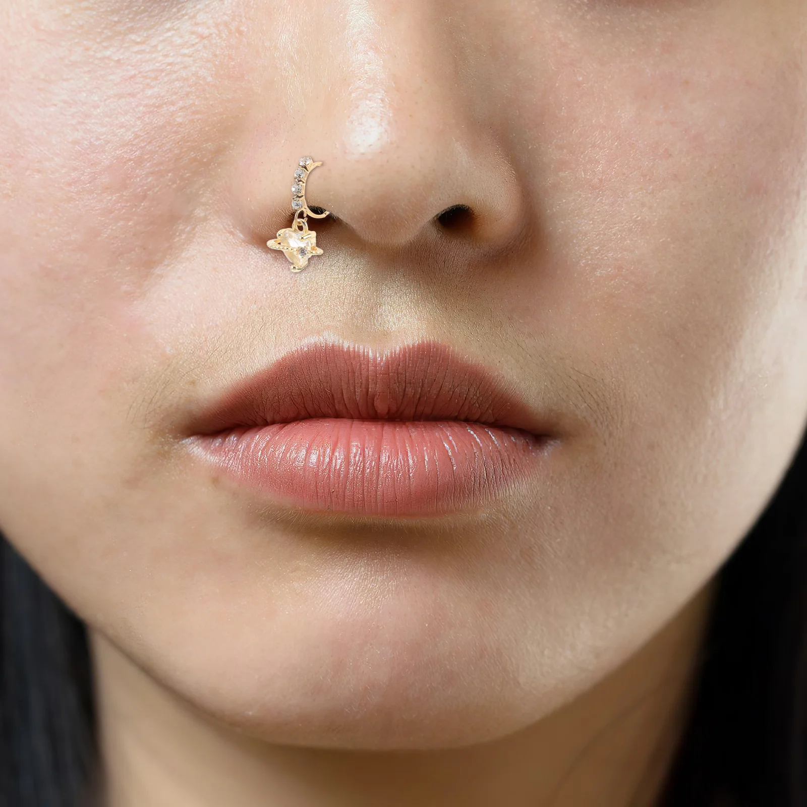 

Stylish Nose Ring Nose Jewelry Lightweight Adjustable 925 Silver Hypoallergenic Piercing Body Jewelry for Daily Use