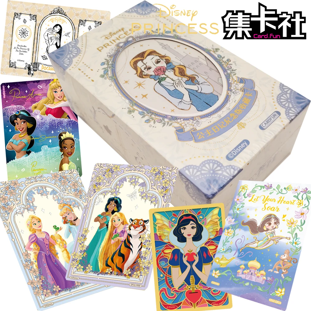Genuine CARD.FUN The Disney Princess Diary Collection Cards Multi Style Fairy Tale Character Portrait Surprise Design Peripheral