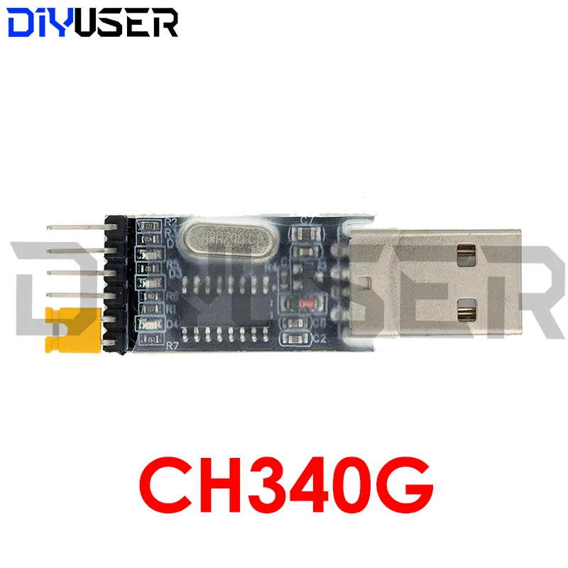 USB to RS232 TTL 컨버터 어댑터 모듈, UART 모듈, CH340G, CH340 모듈, 3.3V, 5V 스위치, PL2303HX PL2303