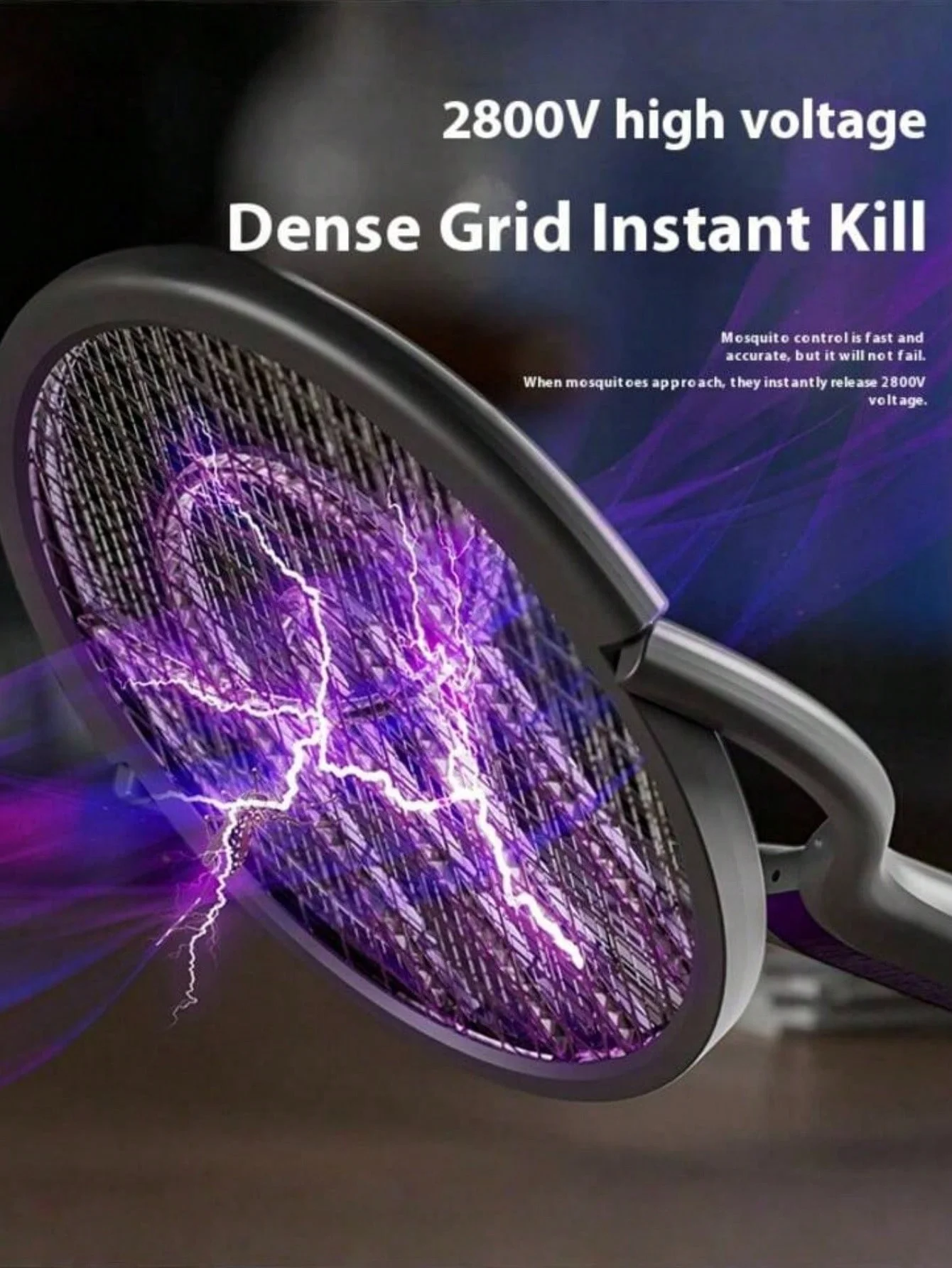 1. Einziehbare, zusammenklappbare elektrische Mückenklatsche mit USB-C-Ladefunktion, 2800 V, effektive Mückenbekämpfung, ausgestattet mit einem einziehbaren Griff und einem drehbaren Klappmechanismus, verwendet ein meh – Detail 7