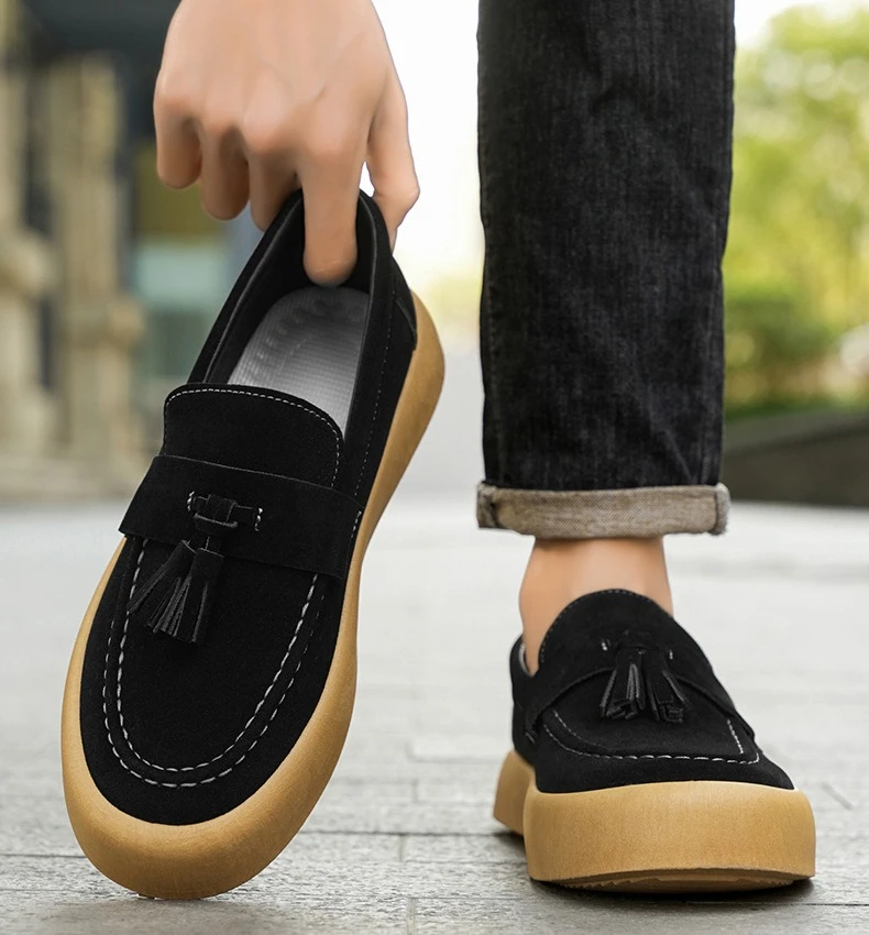 Neue Herbst-Herrenschuhe im Britischen Stil Modische Loafer Lässige Herrenschuhe – Detail 12