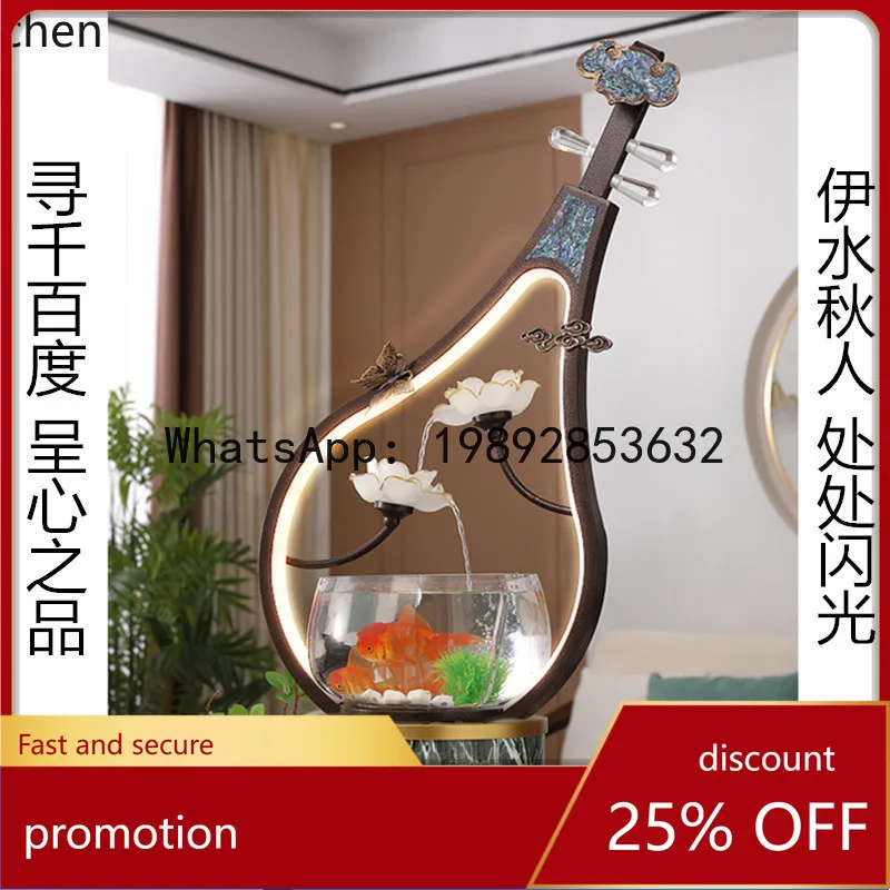 

YFY ZK Desktop Fountain Circulating Water Ornament Fish Tank Living Room Entrance TV Cabinet Office Water Feature