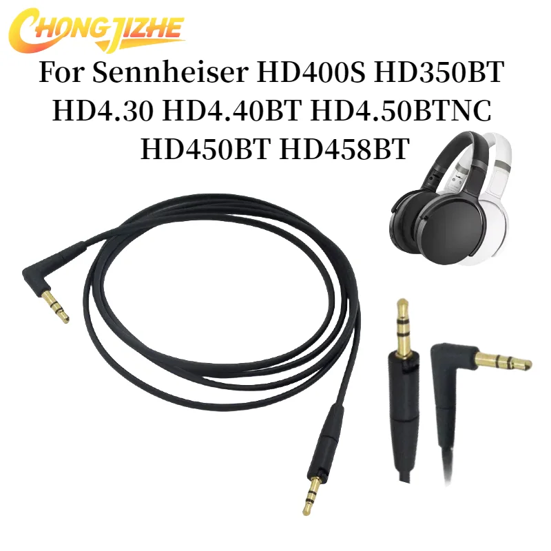 

CHONGJIZHE Replacement Audio Cable For Sennheiser HD400S HD350BT HD4.30 HD4.40BT HD4.50BTNC HD450BT HD458BT Headphones Parts