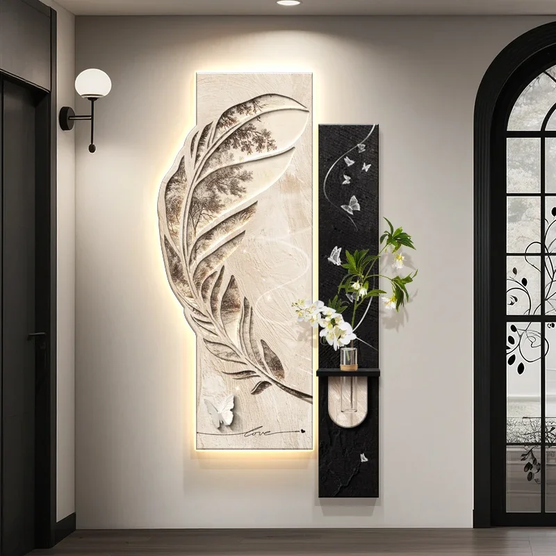 Creative LED Wall Lamp Entrance Hall Decoration Living Room Background Study Hanging Painting Corridor Lustre Home Mural Light