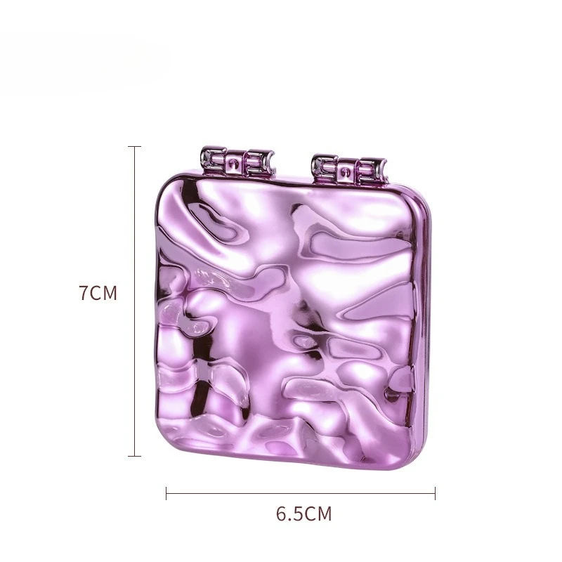 A Double-Sided Folding Mirror with High-Definition Surface, a Portable Makeup Mirror, a Handheld Mirror