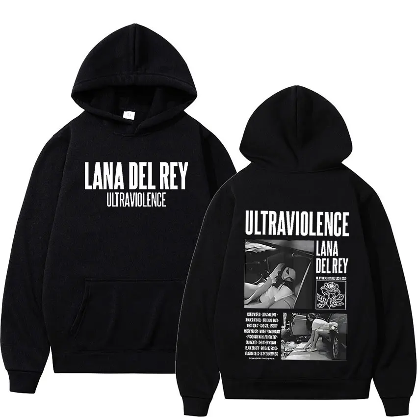 

Singer Lana Del Rey 2023 Pullover Hoodie Men Women Hip Hop Fashion Sweatshirt Autumn Winter Casual Oversized Hooded Streetwear