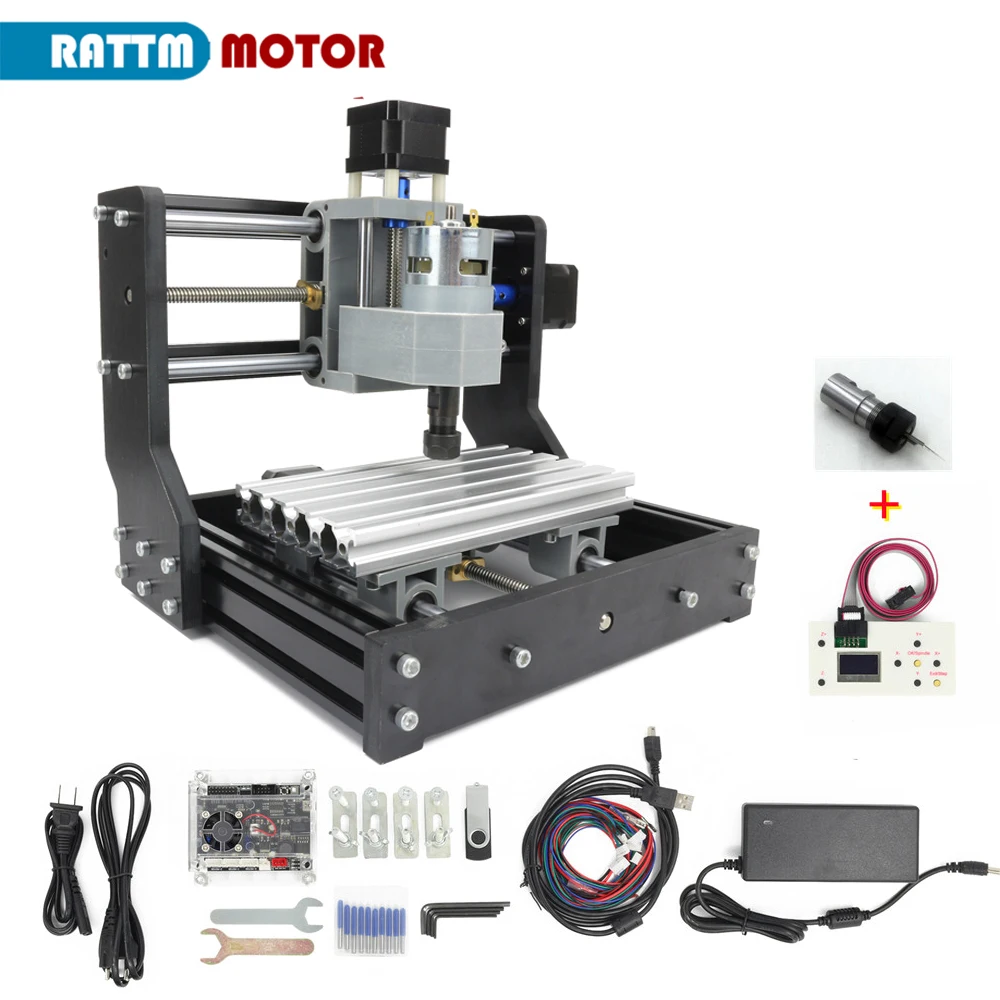 【EU Free VAT】3 Axis DIY GRBL 1610 Pro Mini CNC Laser Router Milling Cutter Machine PCB PVC Woodworking