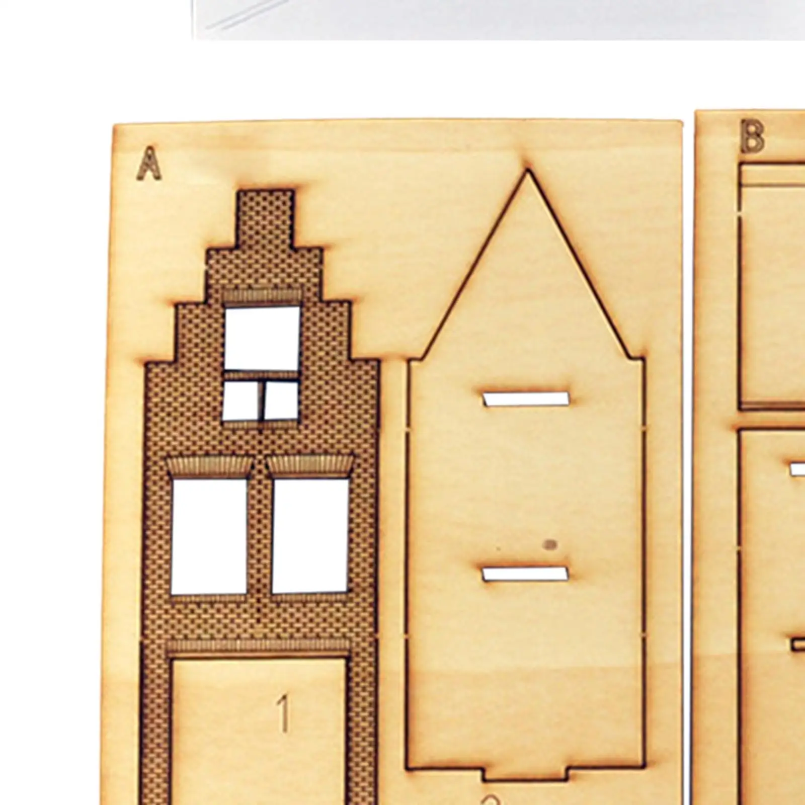 1/87 Building Model DIY Toy Puzzles for Sand Table Diorama Railroad