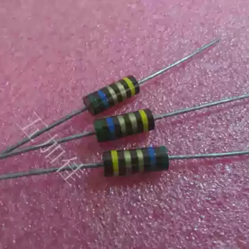 10-100pcs imported RCR32G5R6JS 5.6R Ω 5.6R 1W carbon core non inductive resistor color ring resistor