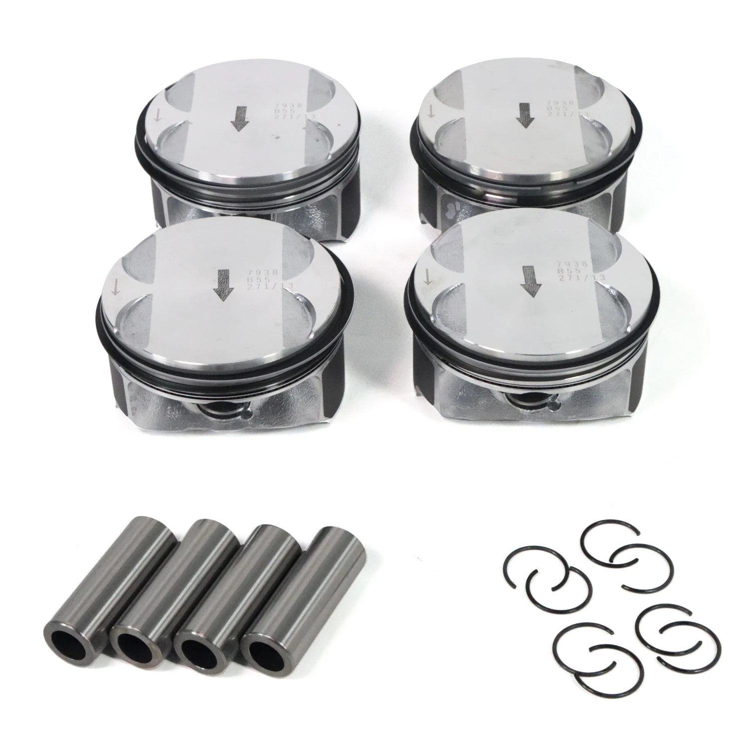 Piston & Rings Kit 12578324 For Chevy Captiva Cobalt Equinox HHR Impala 2.4L Engines & Components Pistons Part  4Pcs
