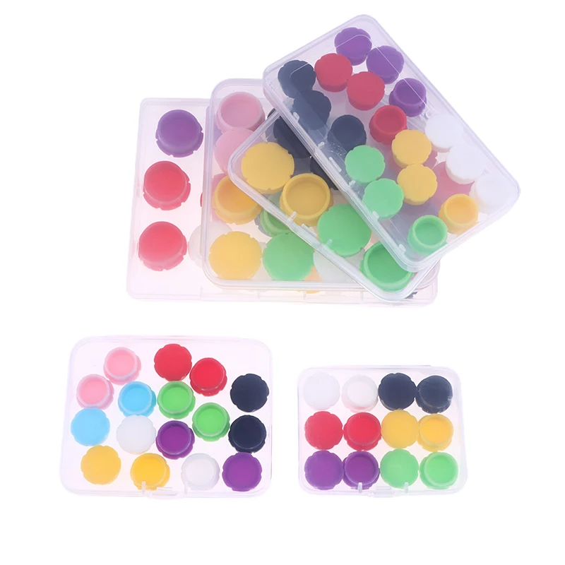 ● Bouchons de protection pour flacons en verre de 3/5ML, 12/16/18 pièces, pour bouteilles d'insuline, couvercles anti-fuite et anti-poussière pour bouchons rabattables