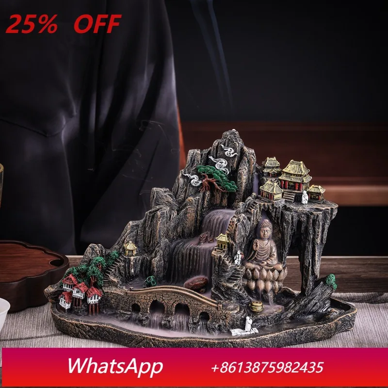 

LHH home decoration creative new resin incense burner zen interior living room decoration accessories