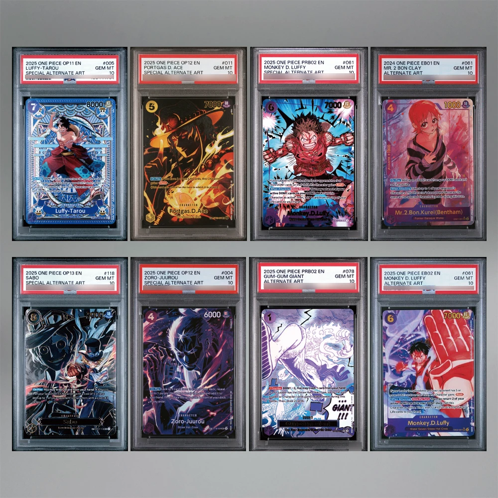 

DIY Anime OPCG Self-made Card Game Portgas D. Ace Monkey D. Luffy English Version 10Points Rare Rating Card Collecting Card Gift