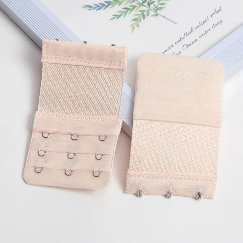 3PCS drei Reihen von drei Knöpfen BH-Verlängerung für Damen elastische BH-Verlängerungsgurt Haken Clip Expander verstellbare Schnalle Intim
