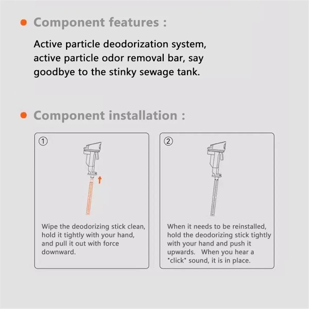 2026 New Accessories Odor Remover Stick Floor Cleaning for D5 / D5 Pro / D100 / D100 Plus / D100 Vacuum Cleaner Accessories,