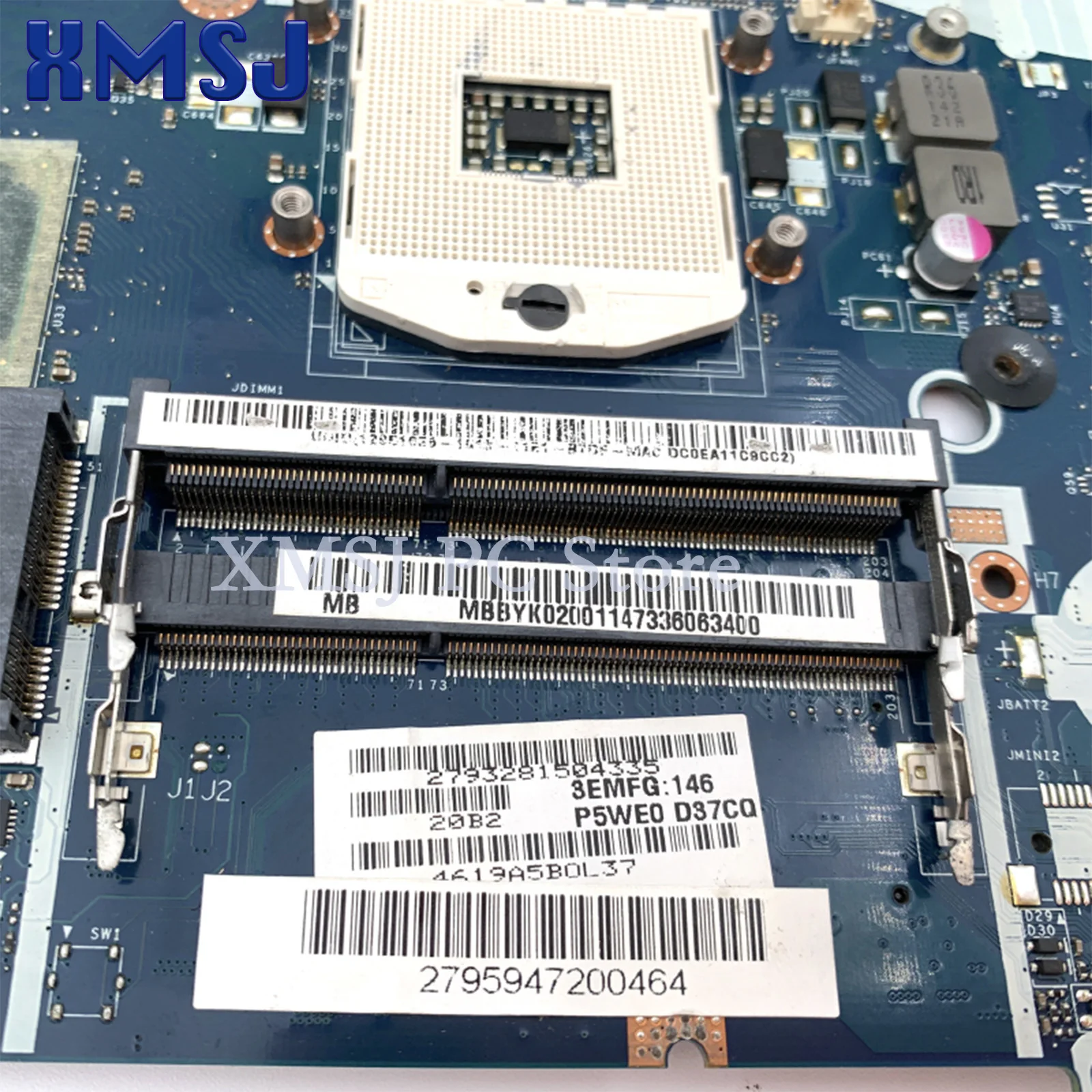 XMSJ For P5WE0 LA-6901P Acer Aspire 5750 5750G 5755G Laptop Motherboard PC PN MBBYK02001 Socket PGA989 DDR3 HM65 GT630M GPU 2G