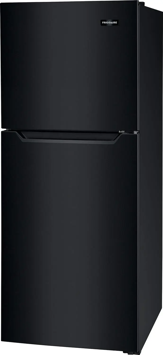 10.1 Cu. Ft. Compact ADA Top Freezer Refrigerator in Black with Electronic Control Panel, Reversible Door Swing