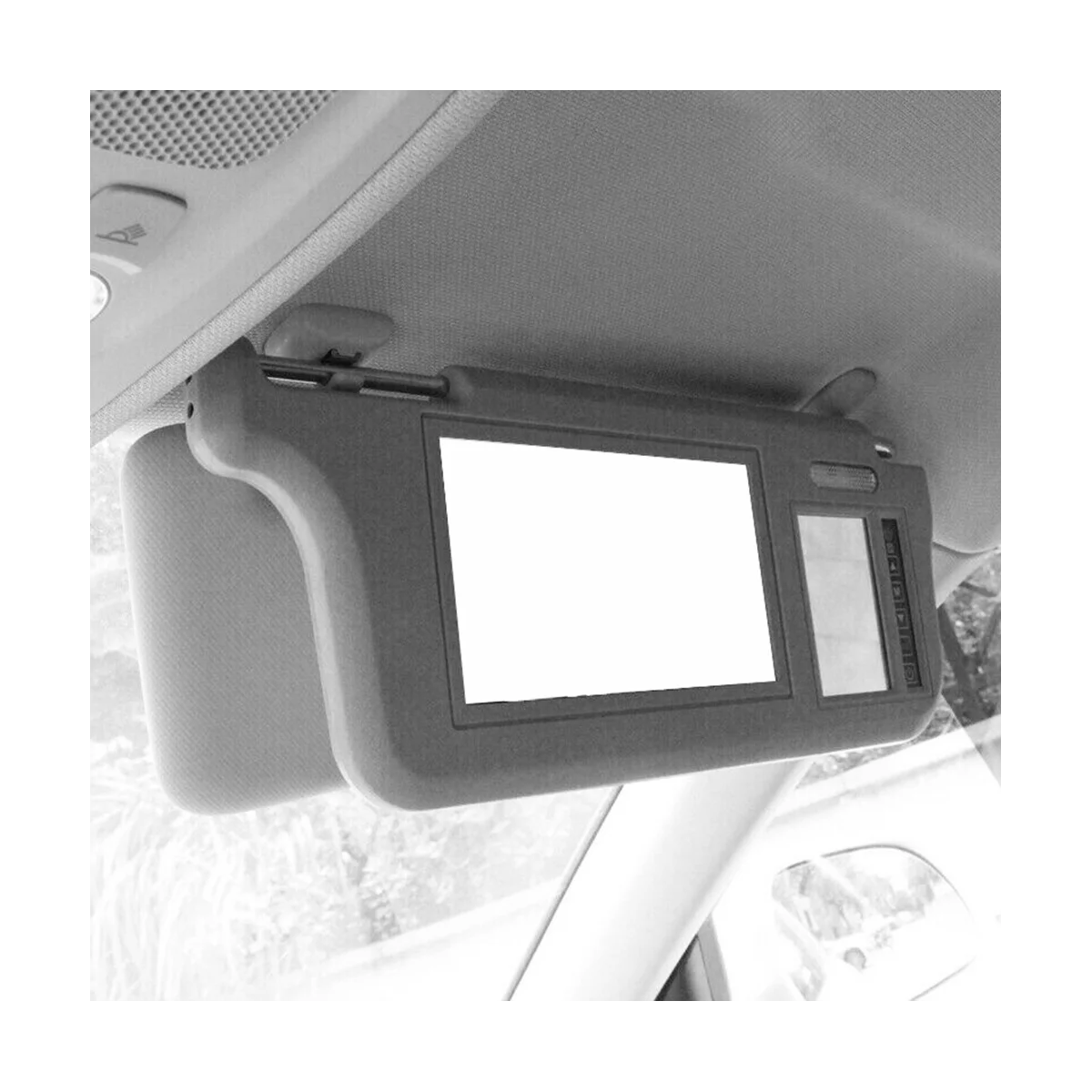 7Inch Gray Car Right Sun Visor Rear View Mirror Screen LCD Monitor 2 Channel Video