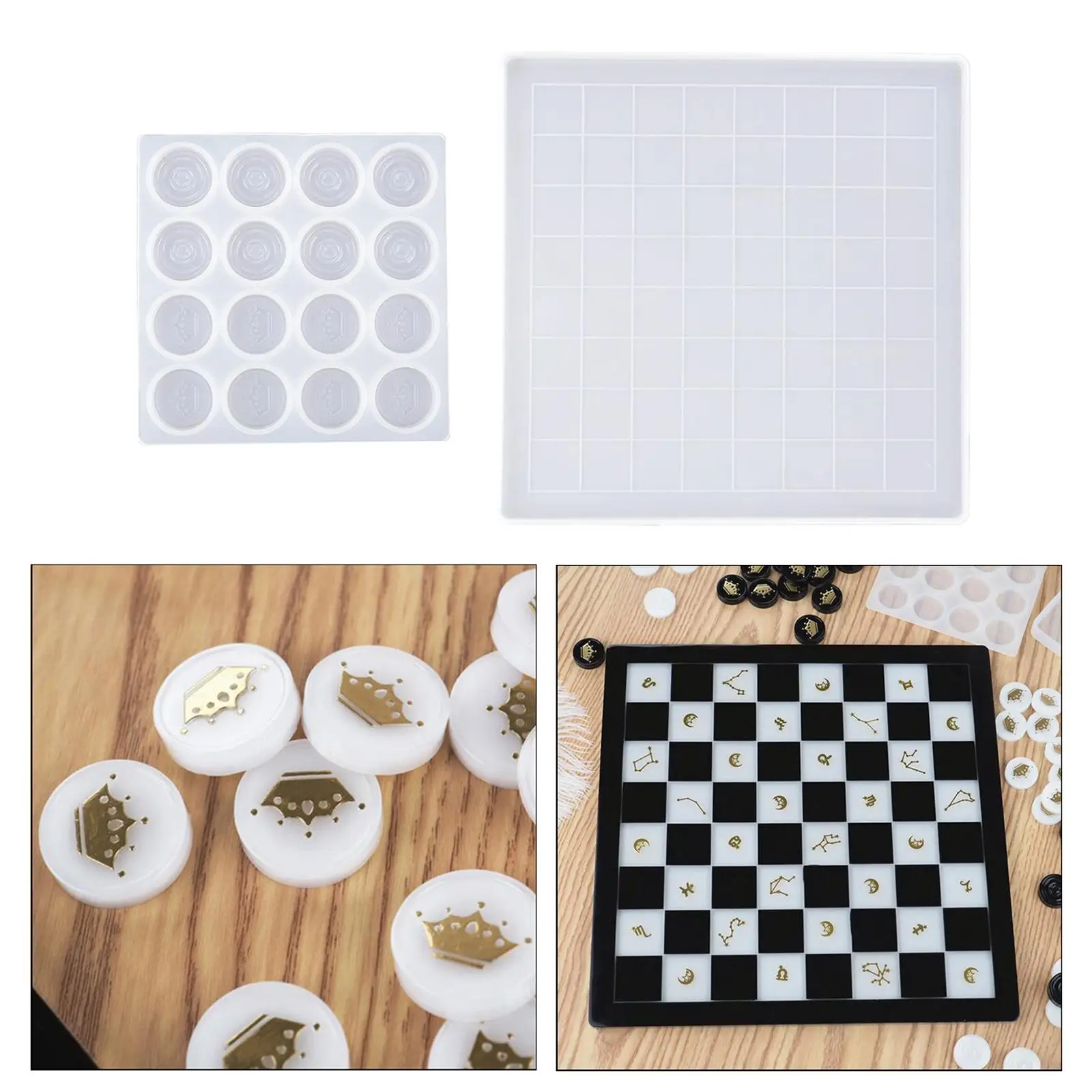 Checkerboard Set, Checkerboard , Checkers , International Chess Piece for DIY Checkerboard Jewelry Craft