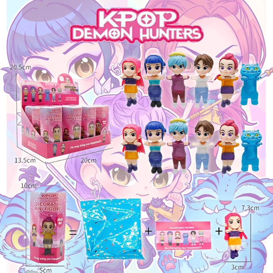 Caja ciega de Ángel KPop Demon Hunters para fiesta, decoración de coche, pantalla de ordenador de escritorio, mano de Cupido, muñeca de juego de moda, regalo de cumpleaños