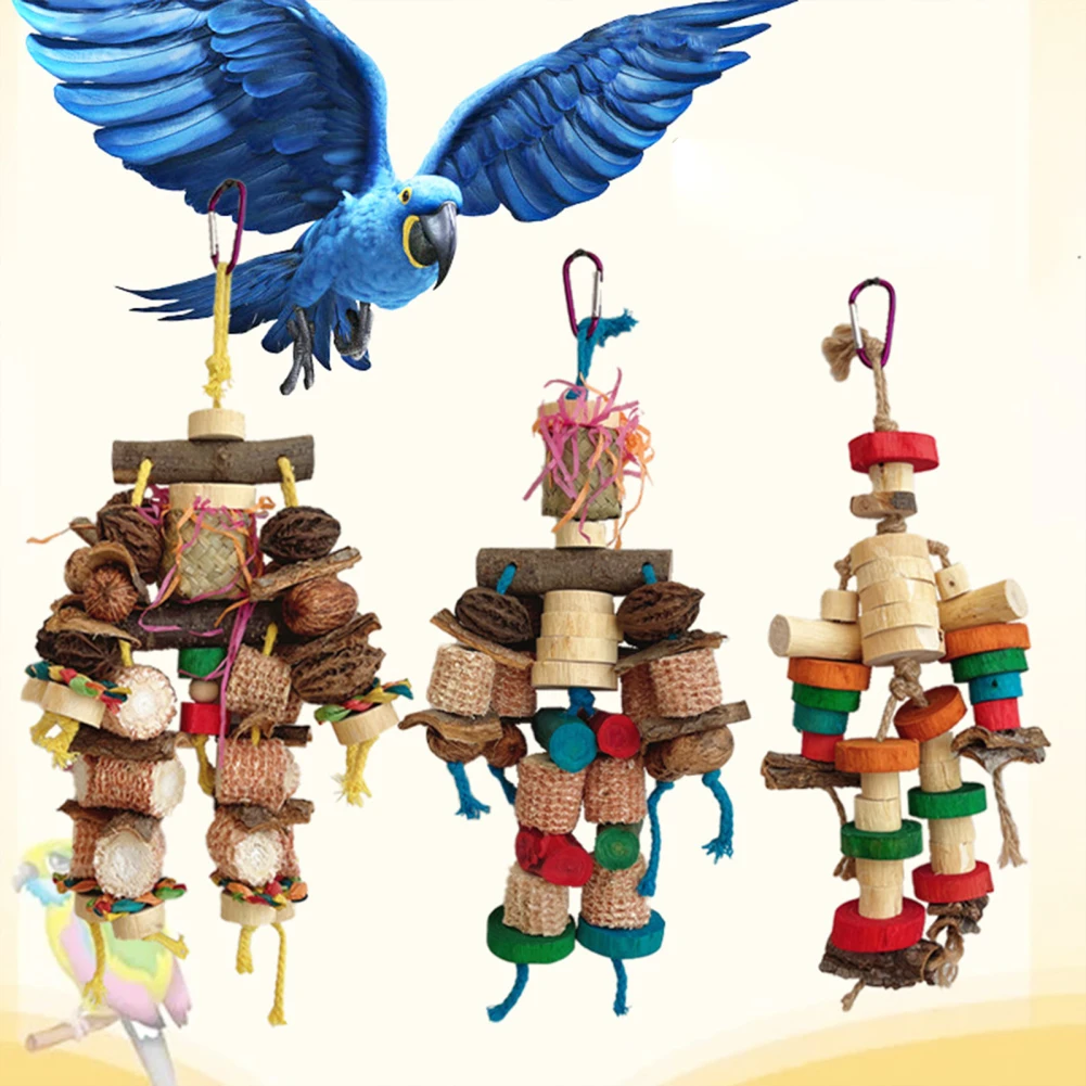 

Parrot Toys Medium Large Birds Best Toys Bird Chewing Toys For African Grey Parakeets Parrots Finch Budgie Cockatiels Love Birds