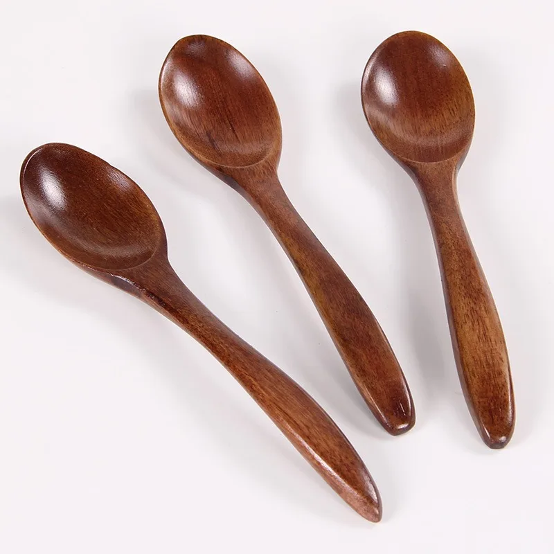 Lot Wooden Spoon Bamboo Kitchen Cooking Utensil Tool Soup Teaspoon Catering Kids Spoon Kitchenware for Rice Soup