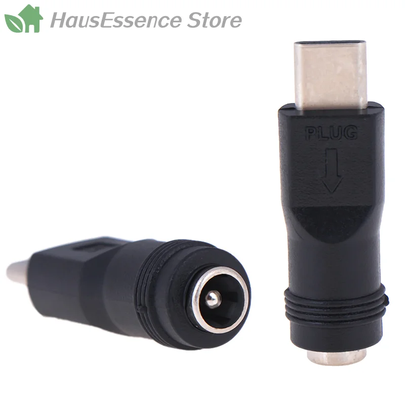 1pcs 5.5*2.1mm Female jack to Type-C 3.1 Male Plug 90 / 180 Degrees DC Adapter Premium Quality Durable & Long-Lasting