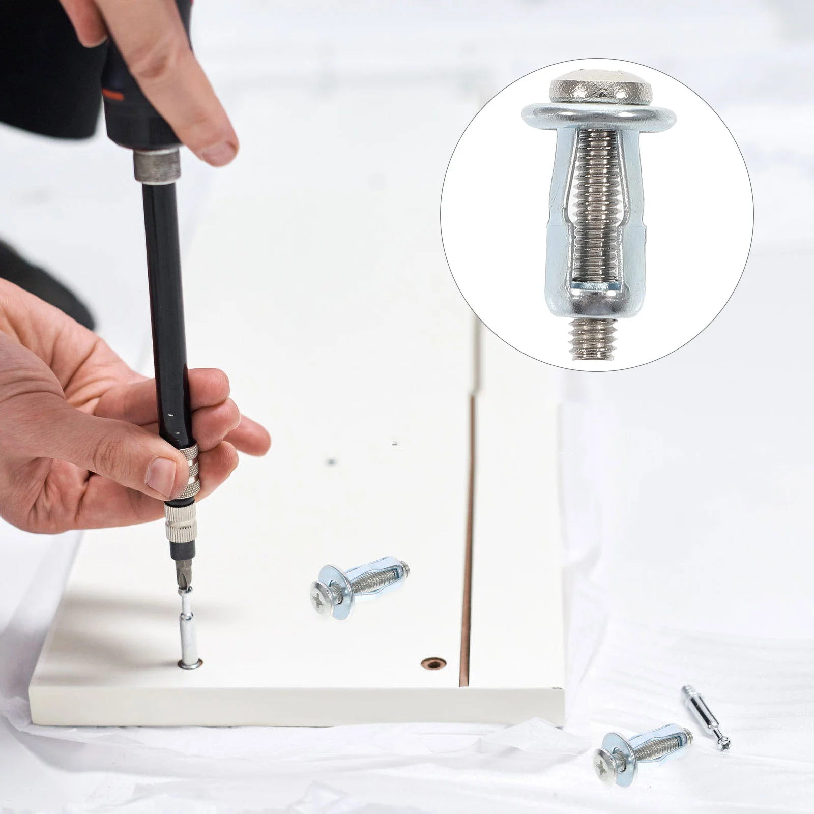

10 Pcs Expansion Screw Hollow Wall Anchors Door Electric Screwdriver Car Jack Nuts with Screws Metal