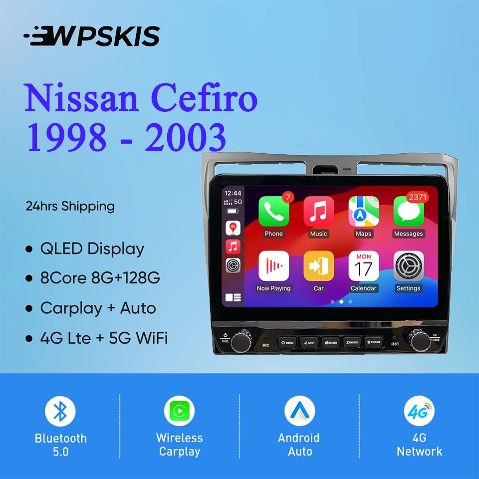 2Din Android 14 Autoradio Multimedia PC Tablet For Nissan Cefiro 1998 - 2003 GPS DVD Video Music Player Car intelligent systems