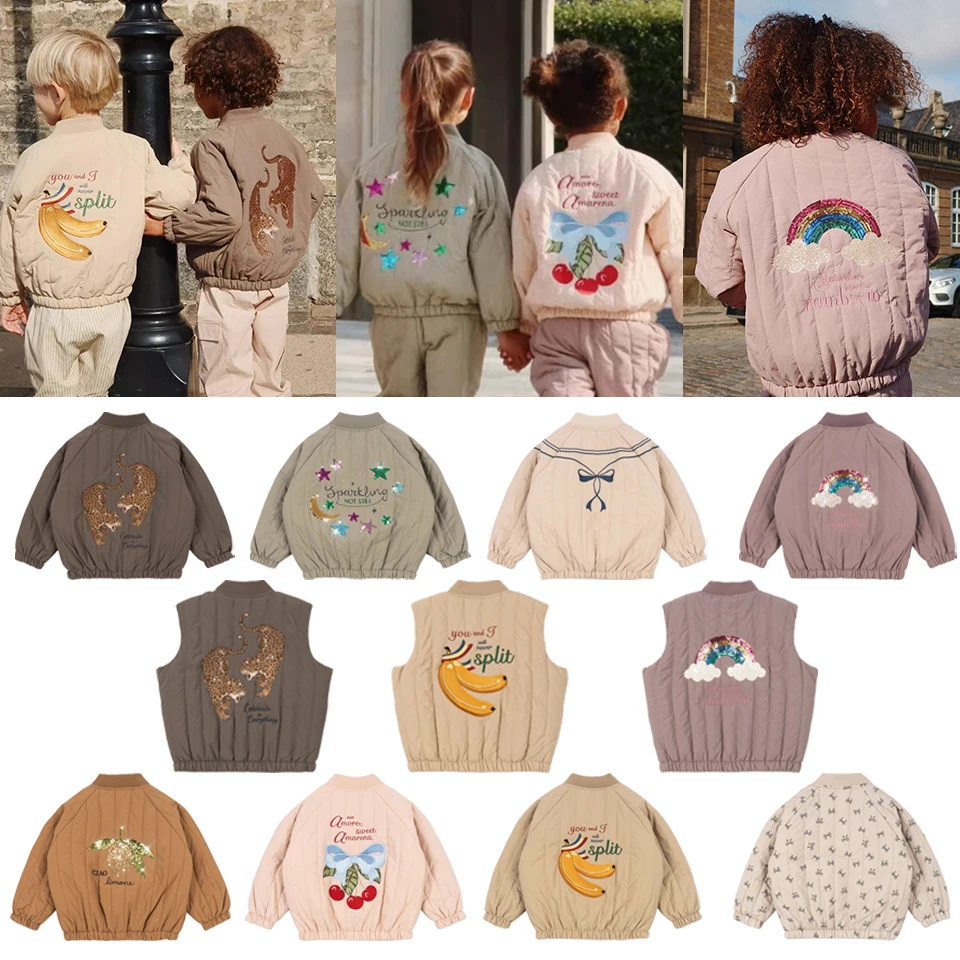 

KS 25 Boys Flight Suit Cotton Coat Winter Keep Warm Girl Embroidery Lambswool Heavyweight Jacket Coats Kid Berber Fleece Outwear
