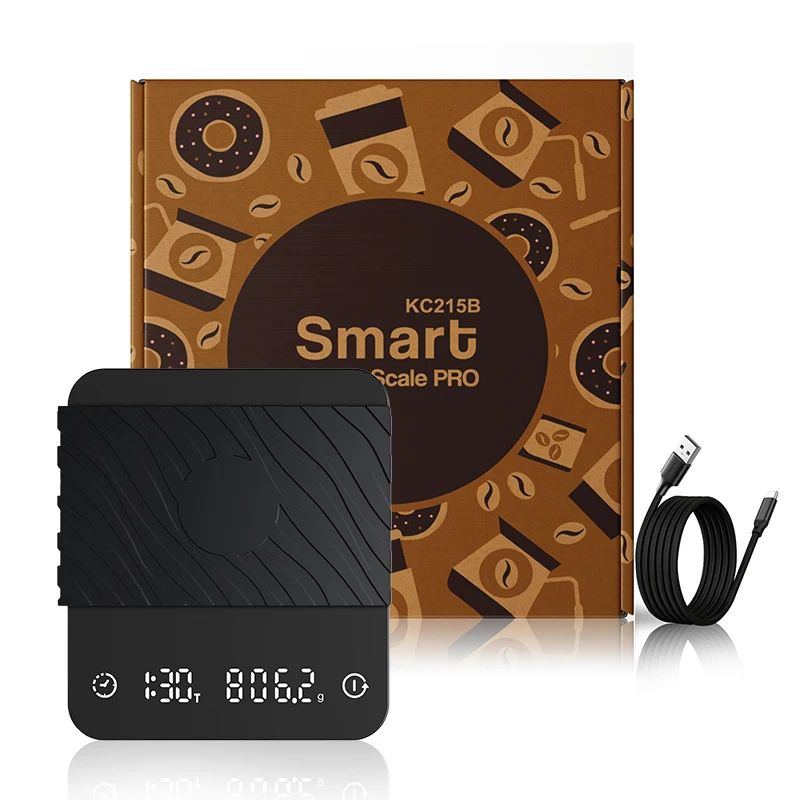 Acaia  Most Reliable Manufacturer Silicone Mat Coffee Scale Double Row Shows White Bird Coffee Scale Ultra Thin Coffee Scale