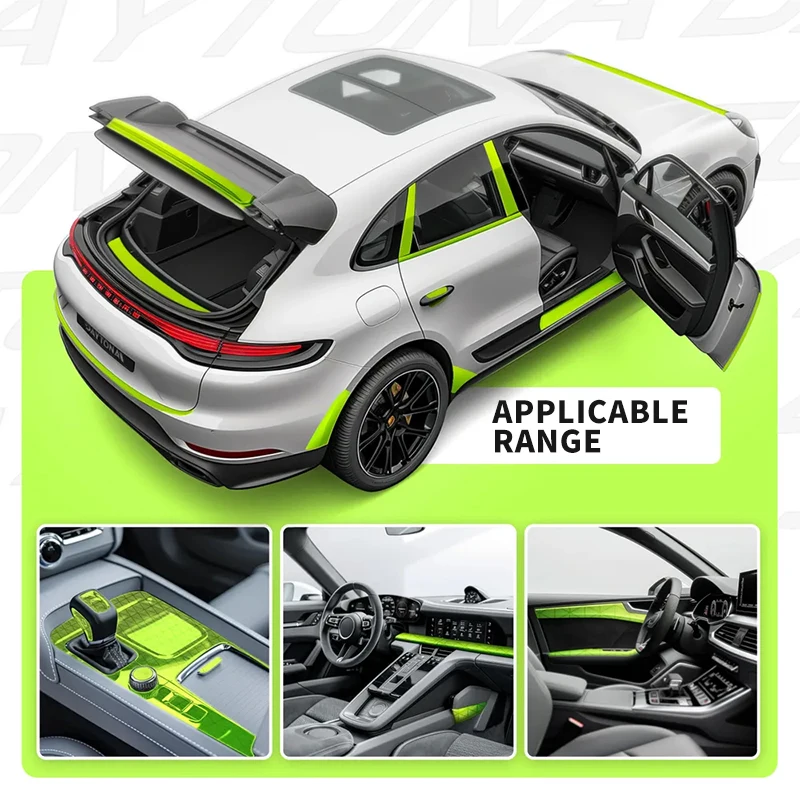 5D عالي اللمعان من ألياف الكربون الأسود الفينيل فقاعة الحرة الهواء الإصدار سيارة التفاف فيلم السيارات DIY الشارات