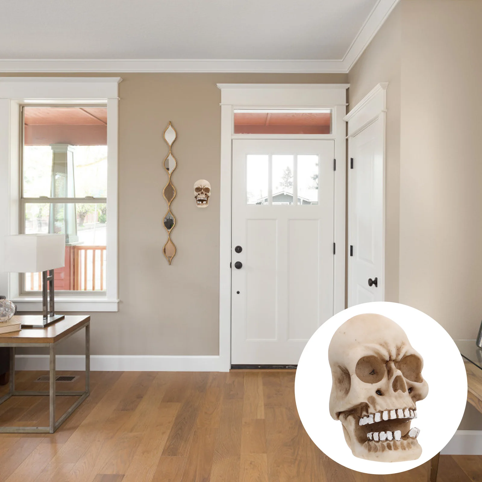 2 قطعة على شكل جمجمة بكرة اللفاف مفتاح تخزين اقفال الصناديق جدار معلق المنظم الراتنج سلك كابل حامل شحن الحبل جبل #3