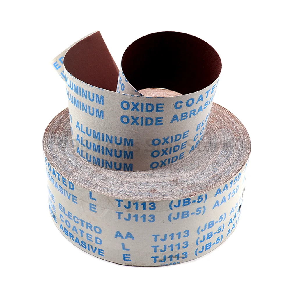Imagem -06 - Rolo de Lixa de Pano Emery Óxido de Alumínio Polegada Largura Rolos de Lixa Abrasiva para Madeira de Metal 1m 100 mm Largura 60800 Grit