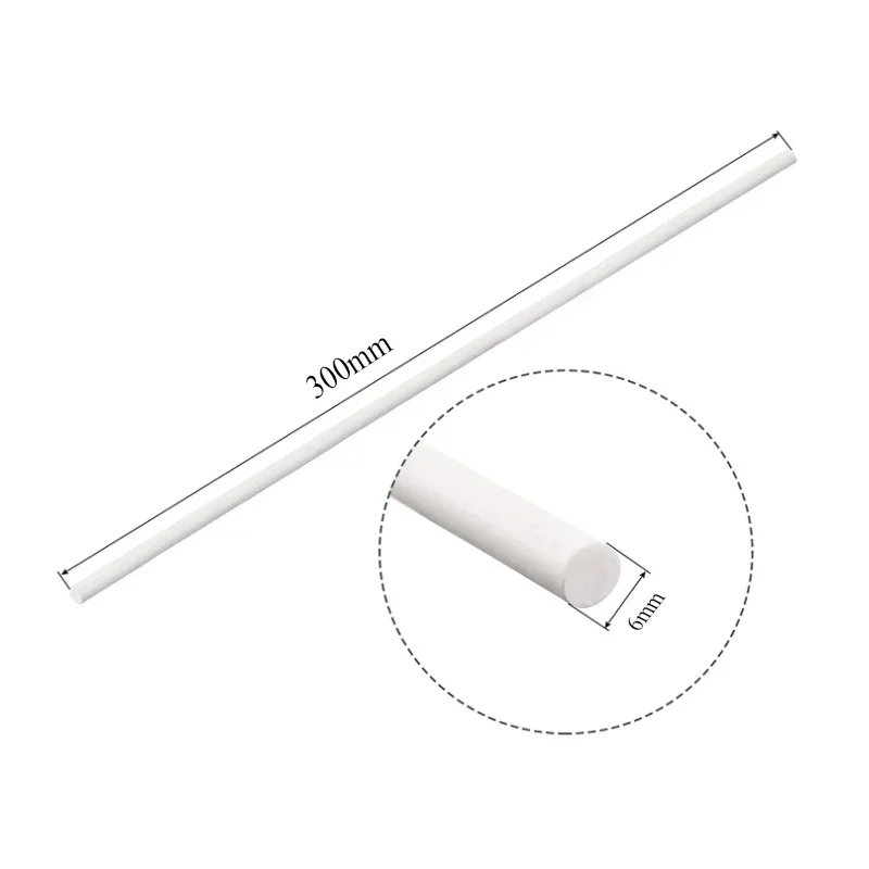 Varilla de plástico de PTFE para manualidades, 1 piezas, respetuosa con el medio ambiente, no tóxica, diámetro de 6mm-50mm