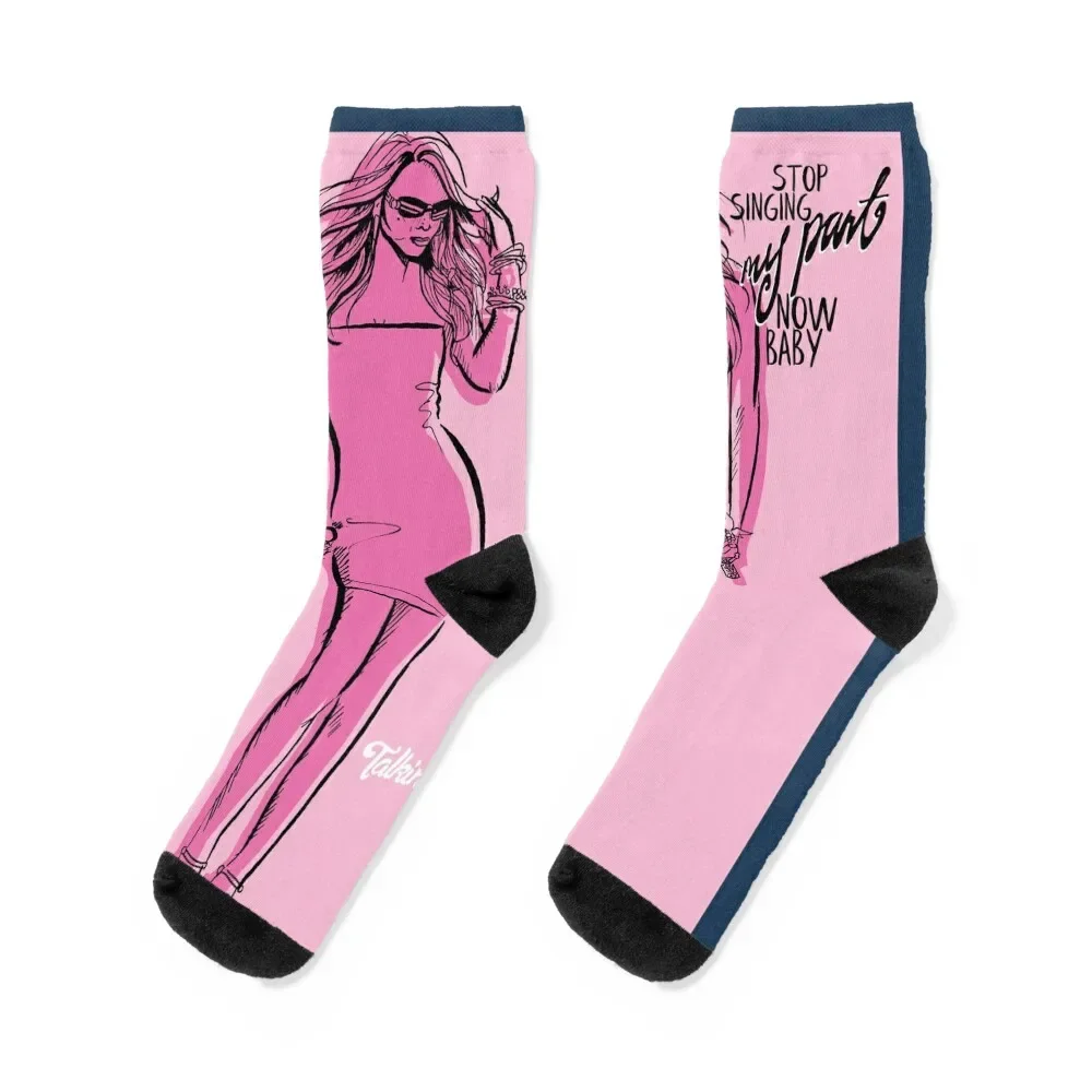 

The Diva, Mimi Stop Singing My Part, Now Baby illustrated Socks gift Toe sports funny sock Men's Socks Women's